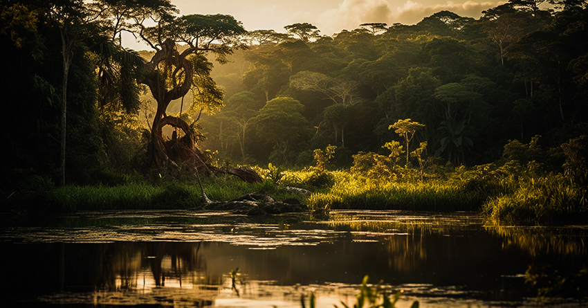 The Congo River and Rain Forest